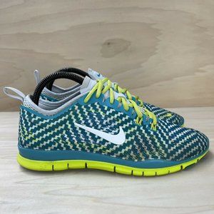 Nike Womens Free 5.0 TR Fit 4 Green Running Shoes Lace Up 629832-302 Size 8.5